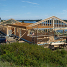 modern house under construction